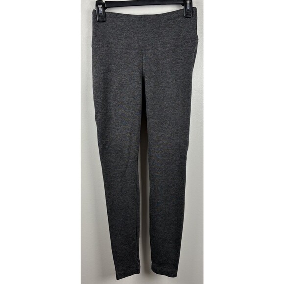 WHBM Runway Legging Size 6 Charcoal Gray Heather Ponte Knit Ankle Length Thick - Picture 1 of 4